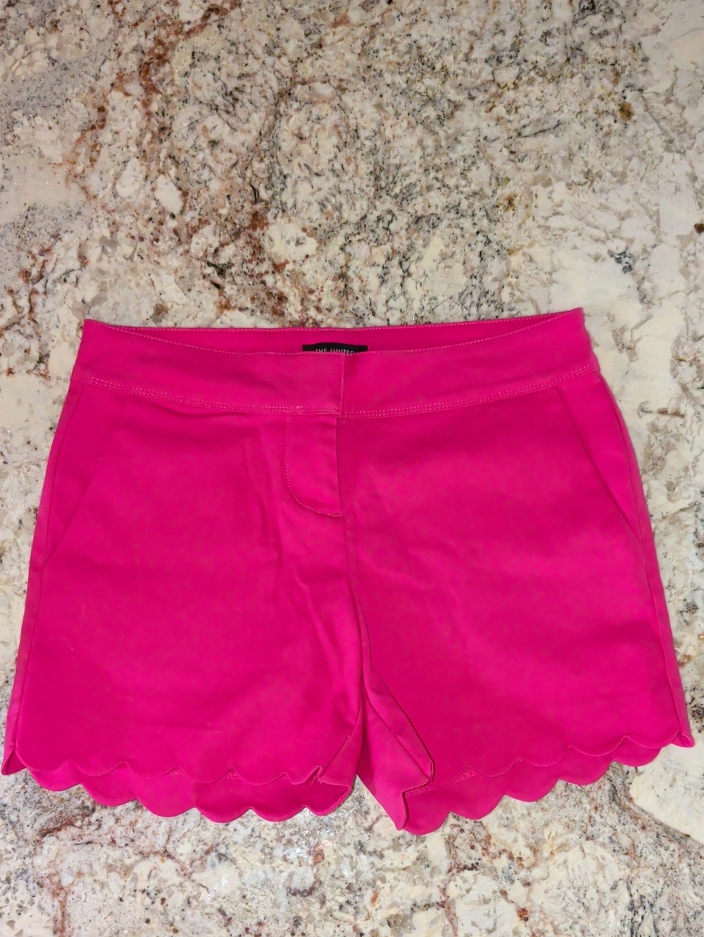 Women’s Scallop Hem Shorts in Purple